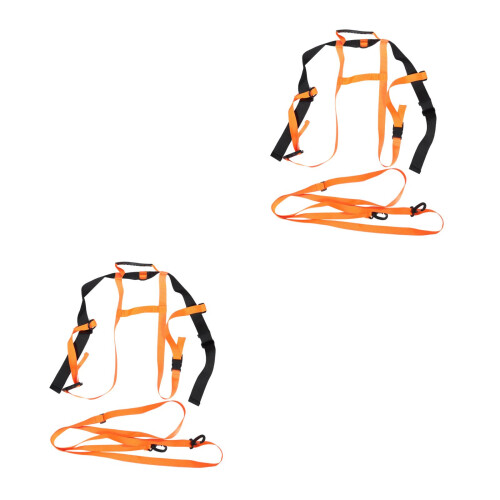 2Pièces De Ski Enfants Orange Résistant De Traction