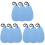 9Pcs Soft Blue Microfiber Cloth for Sax Clarinet Flute Cleaning 3