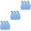9Pcs Soft Blue Microfiber Cloth for Sax Clarinet Flute Cleaning 5