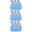 9Pcs Soft Blue Microfiber Cloth for Sax Clarinet Flute Cleaning 8