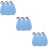 9Pcs Soft Blue Microfiber Cloth for Sax Clarinet Flute Cleaning 9