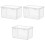 3Pcs Clear Bread Holder Storage Box PP Fresh Keep Kitchen Organizer 4