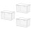 3Pcs Clear Bread Holder Storage Box PP Fresh Keep Kitchen Organizer 7