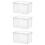 3Pcs Clear Bread Holder Storage Box PP Fresh Keep Kitchen Organizer 9