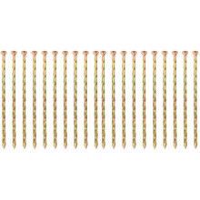 20Pcs Durable Golden Turf Nails Carbon Steel for Landscape and Camping