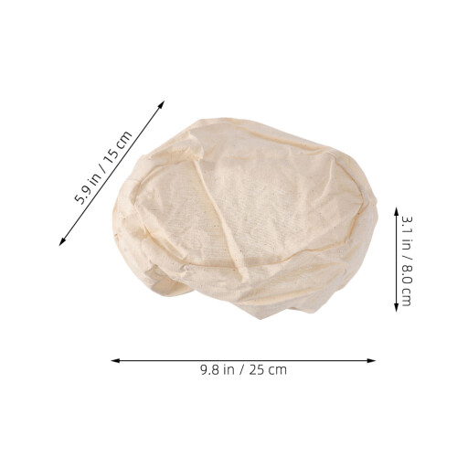 5Pièces En Tissu Beige Pour Panier De Pâte Cuisson 1