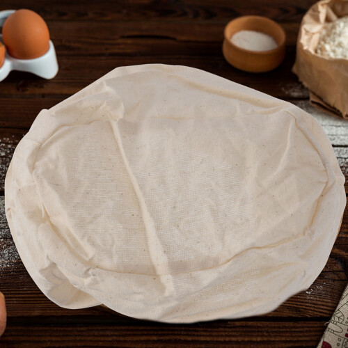 5Pièces En Tissu Beige Pour Panier De Pâte Cuisson 2