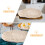 5Pièces En Tissu Beige Pour Panier De Pâte Cuisson 7