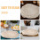 5Pièces En Tissu Beige Pour Panier De Pâte Cuisson 8