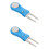 2Pcs Blue Golf Divot Tool Ball Marker Set Sturdy Lawn Repair Accessory 6