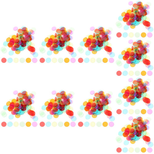 1200Pcs Game Chips Plastic Markers Assorted Colors for Kids Math 2