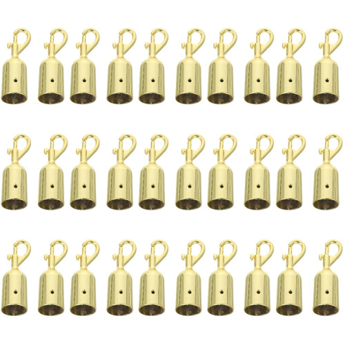 30Pcs Rope End Snap Hook for Storage and Crowd Control