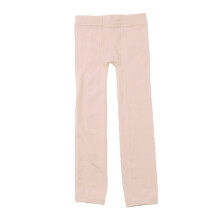 Beige Winter Leggings for Girls Stretchy Warm Velvet Lined Tights
