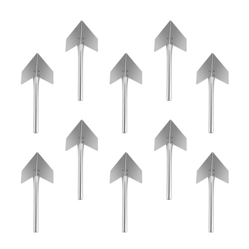 20Pcs Silver Stainless Corner Puttying Trowel with Ergonomic Grip 1