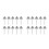 20Pcs Silver Stainless Corner Puttying Trowel with Ergonomic Grip 5