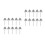 20Pcs Silver Stainless Corner Puttying Trowel with Ergonomic Grip 6