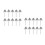 20Pcs Silver Stainless Corner Puttying Trowel with Ergonomic Grip 7
