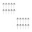 20Pcs Silver Stainless Corner Puttying Trowel with Ergonomic Grip 9