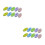 60Pcs Assorted Color Rubber Erasers Plastic for Student Ballpoint Use 3