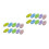 60Pcs Assorted Color Rubber Erasers Plastic for Student Ballpoint Use 4