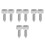 8Pcs Durable Stainless Steel Hand Retractable Spring Loaded Latch Pin 7