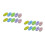 60Pcs Assorted Color Rubber Erasers Plastic for Student Ballpoint Use 6