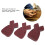 Aluminum Oxide Sanding Pads, Intricate Corners Fine Flocking Material Versatile Flocking Material Precision Sanding Secure Attachment Efficient 8