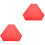 2Pièces Rouge Triangle Aluminium Résistant 4