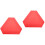 2Pièces Rouge Triangle Aluminium Résistant 5