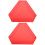 2Pièces Rouge Triangle Aluminium Résistant 6