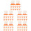 60Pcs Cute Egg Cups Holder White Stand for Home Dining Use 5