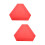 2Pièces Rouge Triangle Aluminium Résistant 8