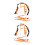 2Pièces De Ski Enfants Orange Résistant De Traction 5