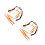 2Pièces De Ski Enfants Orange Résistant De Traction 6