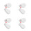 4Pièces Supports Antivol Rétractables Câble Acier Multifonction 9