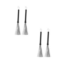 4 Pcs Stainless Steel Drum Brushes For Percussion Instruments