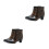 2Paren Hak Regenlaarzen Dames PVC Mode Waterdicht 7
