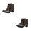 2Paren Hak Regenlaarzen Dames PVC Mode Waterdicht 8