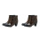 2Paren Hak Regenlaarzen Dames PVC Mode Waterdicht 9