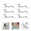 18Pcs Silver Chopstick Holder Metal Rest to Keep Table Clean 2