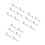 18Pcs Silver Chopstick Holder Metal Rest to Keep Table Clean 7