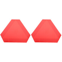 2Pièces Rouge Triangle Aluminium Résistant