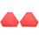 2Pièces Rouge Triangle Aluminium Résistant 1