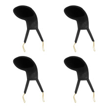 4Pcs Violin Shoulder Rest Pads Soft Black Cushion for Violin
