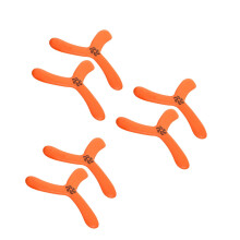 6Pcs Portable Orange Eva Boomerangs for Kids Outdoor Throw Toy