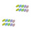 60Pcs Assorted Color Rubber Erasers Plastic for Student Ballpoint Use 1