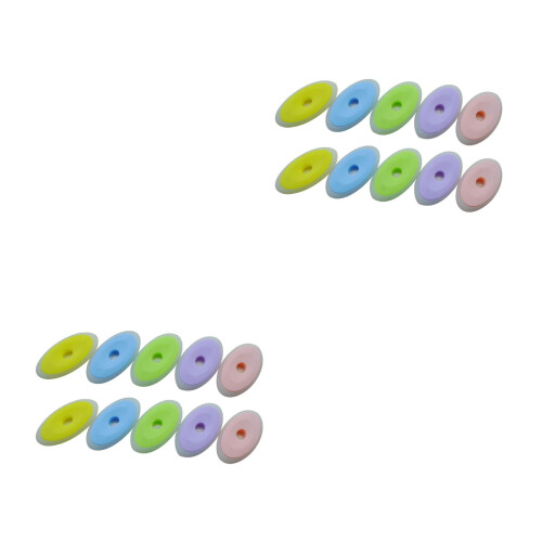 60Pcs Assorted Color Rubber Erasers Plastic for Student Ballpoint Use