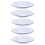10Pcs White Enamel Round Plates Easy Clean Serving Plates for Dinner 2