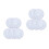 10Pcs White Enamel Round Plates Easy Clean Serving Plates for Dinner 1