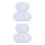 10Pcs White Enamel Round Plates Easy Clean Serving Plates for Dinner 5